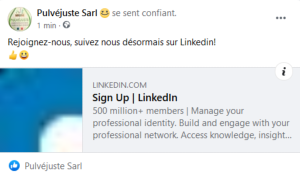 Suivez nous sur LinkedIn !! 