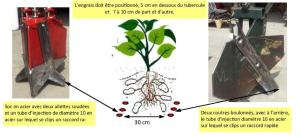 L'engrais Starter liquide et la solution N39 mélangé